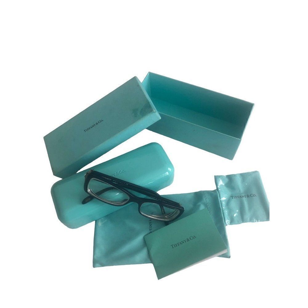 Tiffany Co Eyeglasses TF 2091B 8180 Navy Blue 53-16-140 with Case